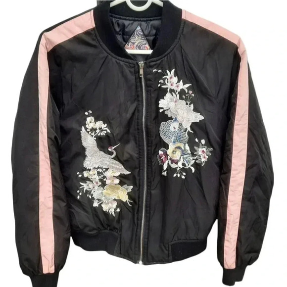 S8 Signature Jackets & Blazers - S8 Signature Eight Ebroidered Black Jacket